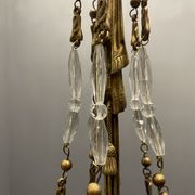 Italian Liberty Bronze Chandelier, 1940s