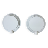 Set of 2 Lumiance round wall lamps ‘Planeta’ 1970s