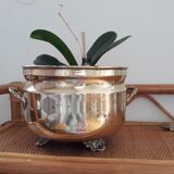 Old gold copper pot cover