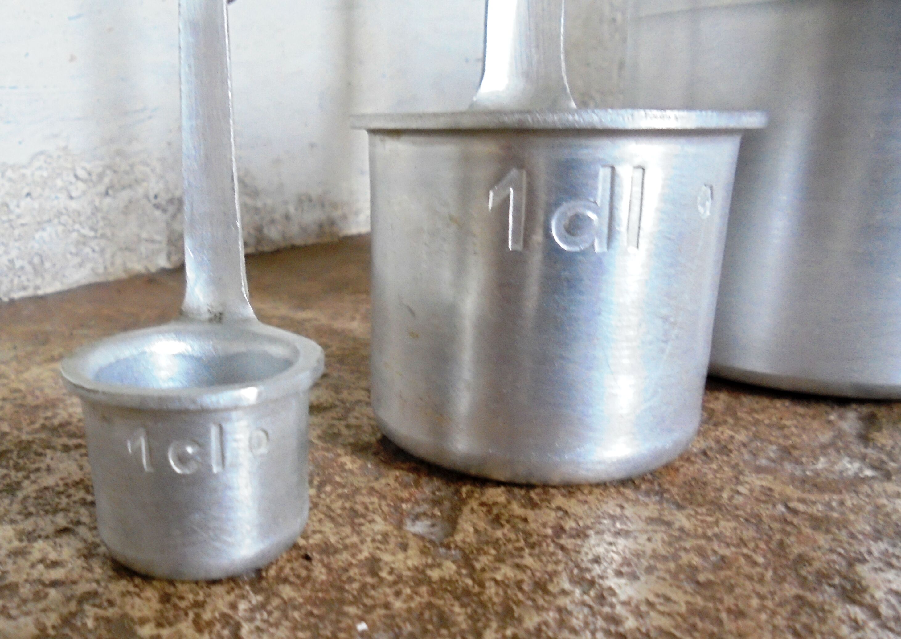 Set 4 old SEB aluminium measurements