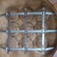Gondola chair with art-deco motifs, spring leatherette seat