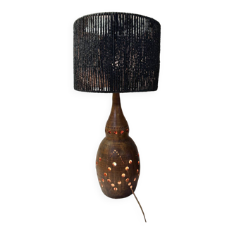 Lampe en terre cuite vintage