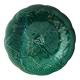 Dish in slipware with vine leaves