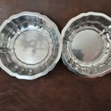 Set of 2 vintage stainless steel salad bowls