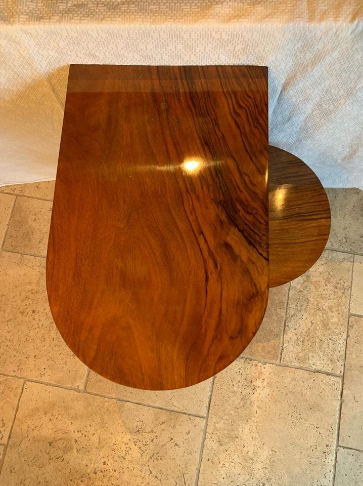 Gueridon art deco in maccassar acajoux