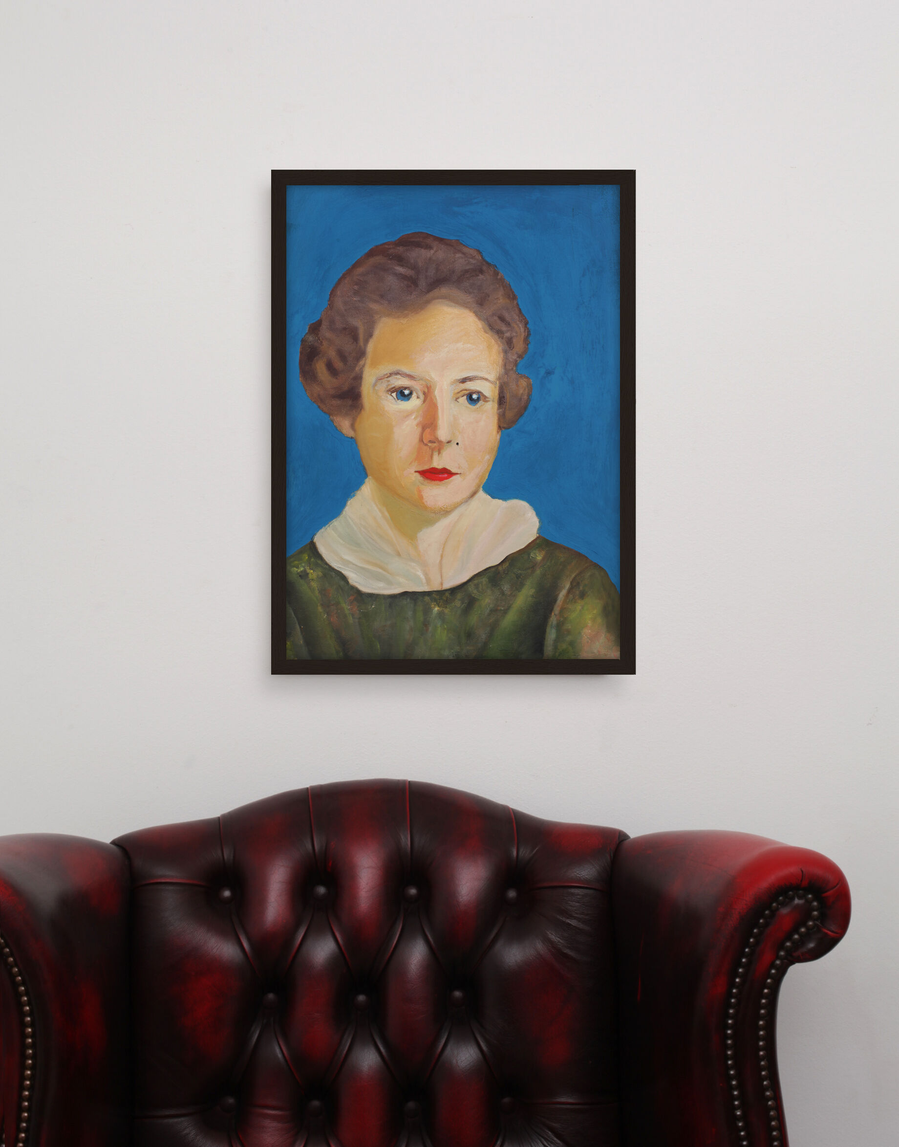 Portrait woman painting