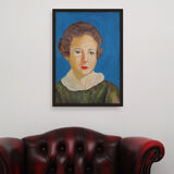 Portrait woman painting