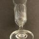 8 antique glass champagne flutes