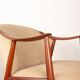 2 Scandinavian armchairs in teak and fabric, new Tyrol model, Gerhard Berg.