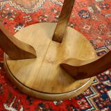 Art Deco walnut pedestal table