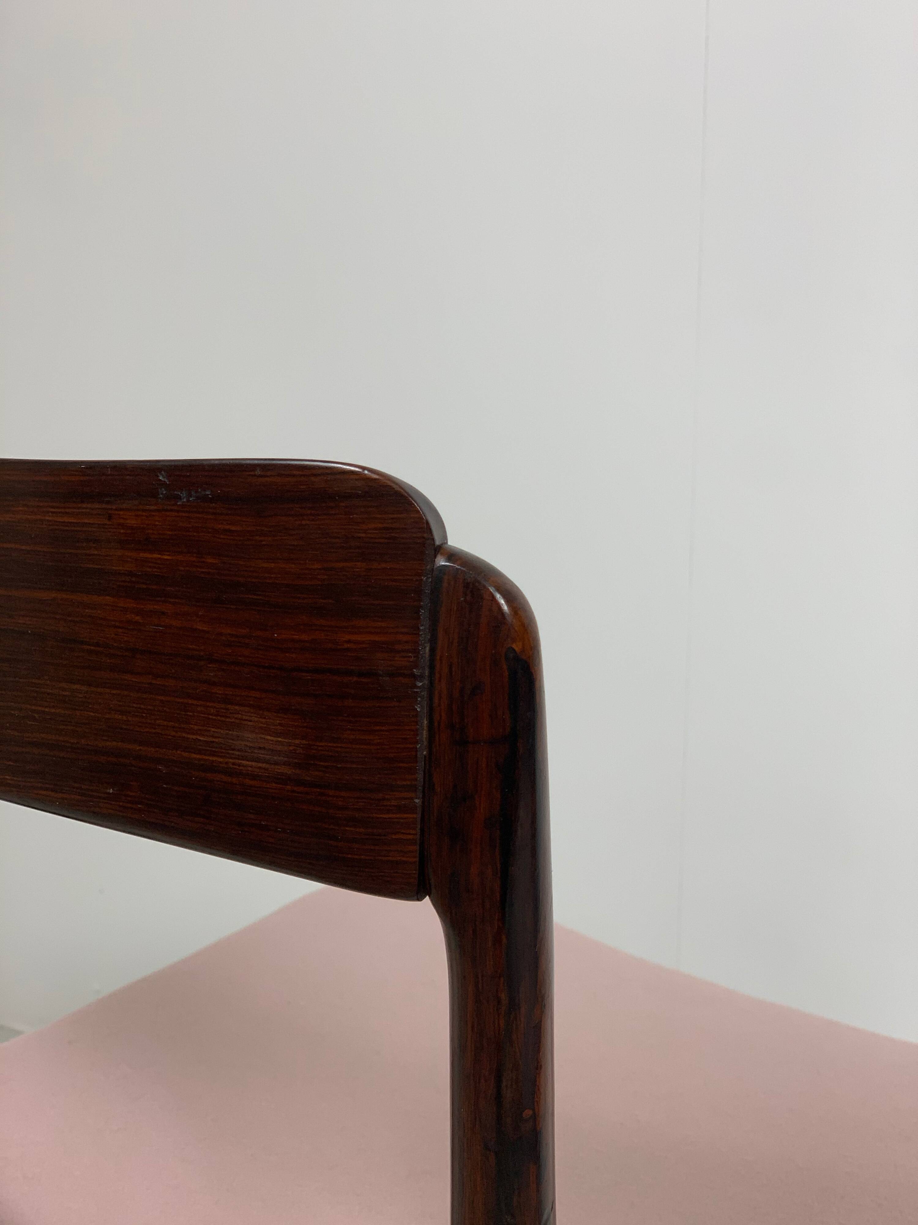 Danish mid-century palisander chairs by Ole Wanscher