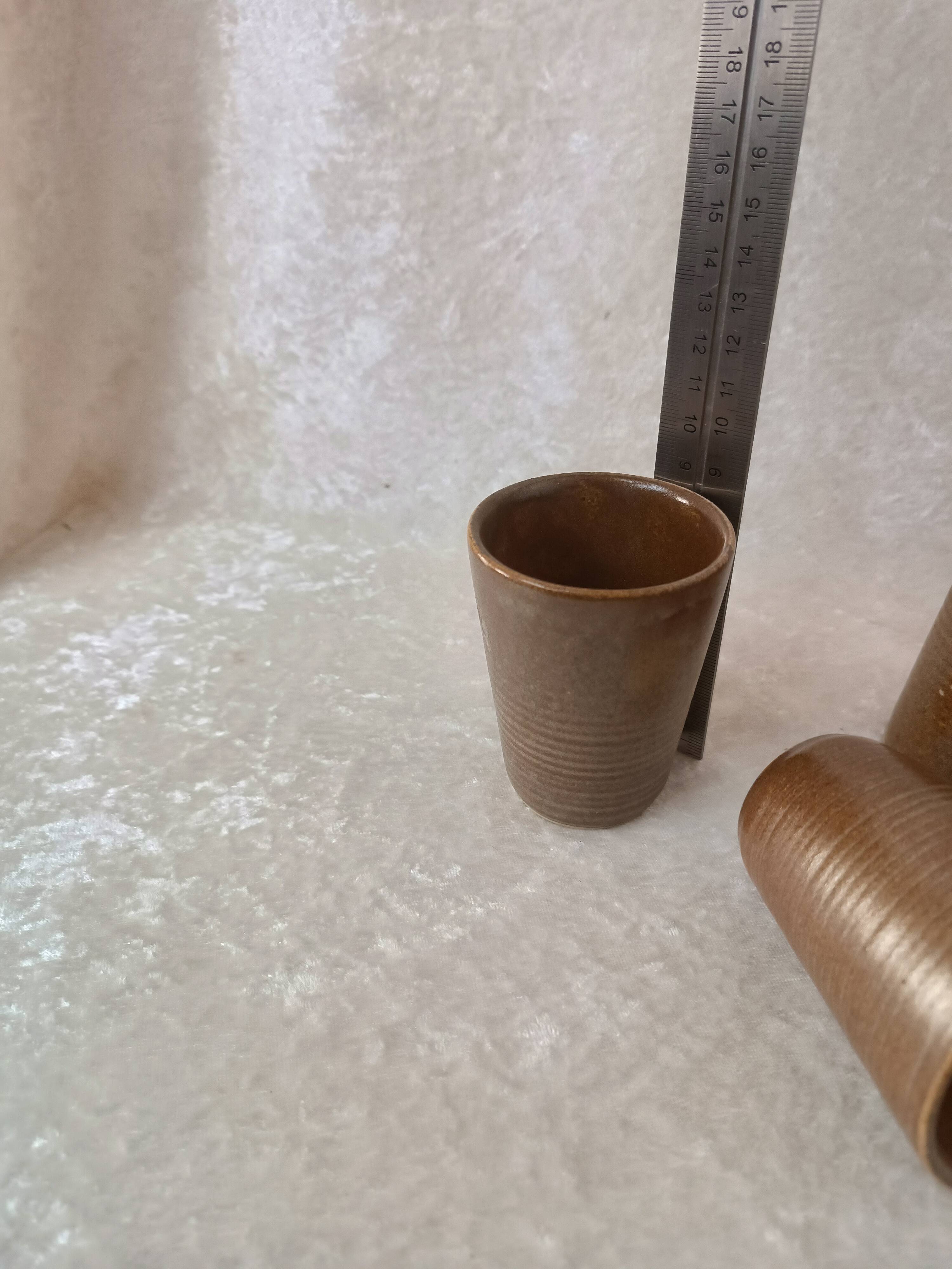 Digoin stoneware cups*5