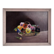 Vintage original flower oil painting, framed floral still life art