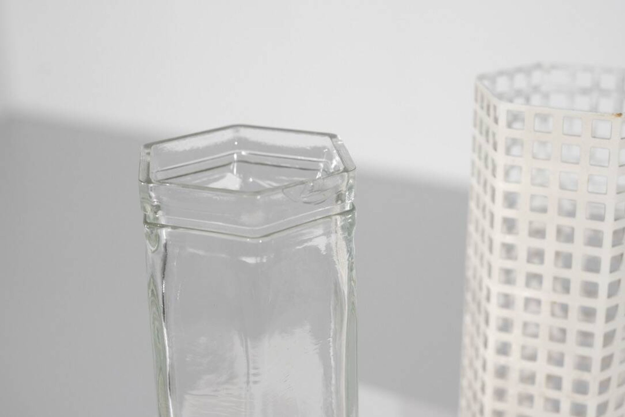 "Skyscraper" vase by Josef Hoffmann for Bieffeplast, Italy, 1980s.