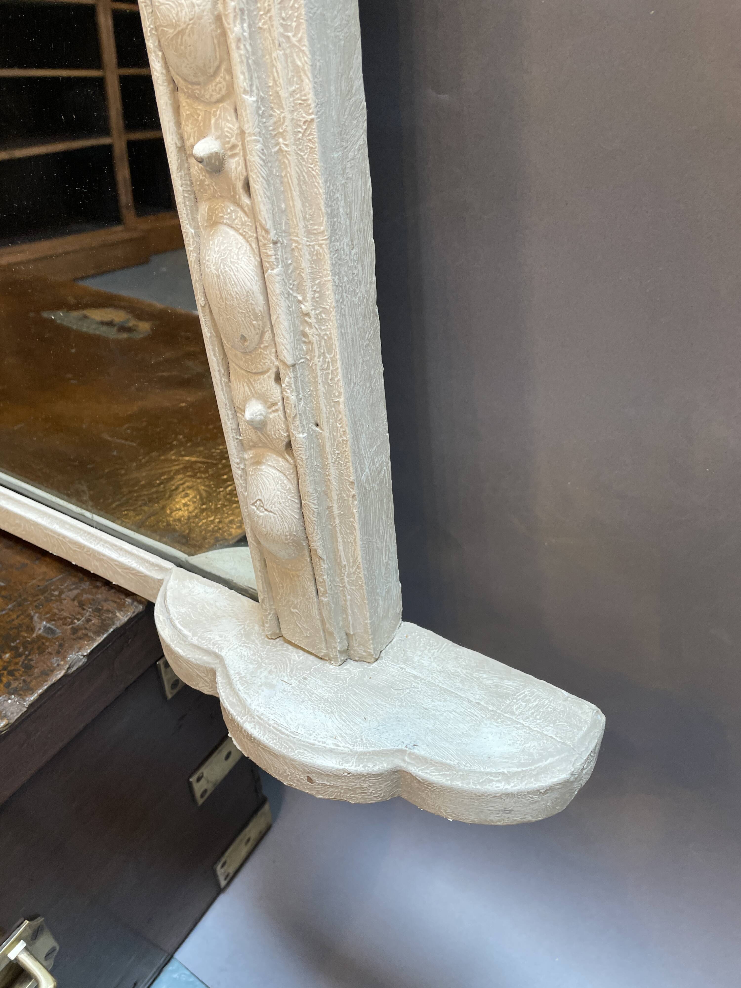 Large C19th Painted Overmantle Mirror