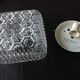 Structured /vintage square glass ceiling lamp 60s-70s