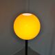 Orange globe floor lamp 1970