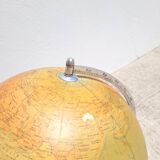 Large vintage backlit globe or world map