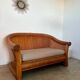 Old 2-seater rattan sofa Italian design from the 70s vintage