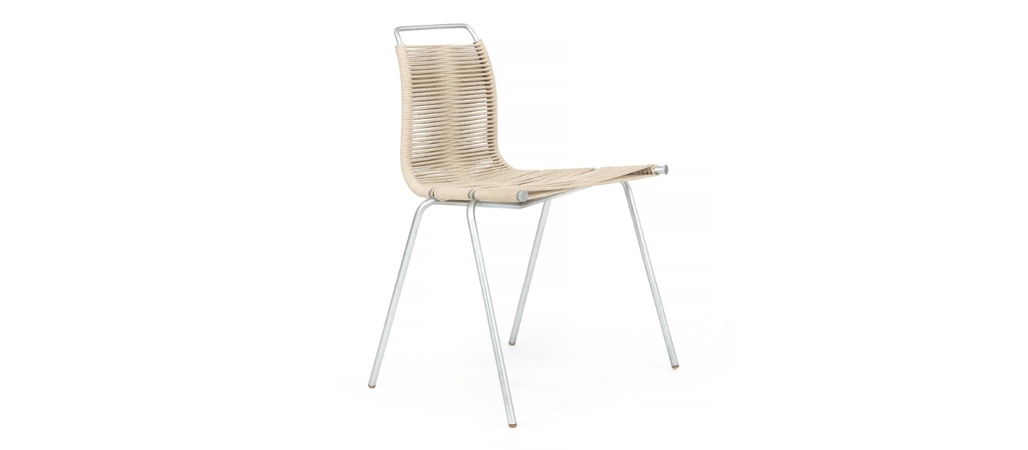 Set of six chairs Poul Kjorholm: "PK-1"