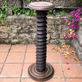 Old wooden console column