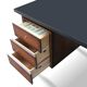 Florence Knoll desk signed Knoll – black lacquer – circa 1950