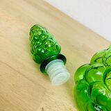 Italian green glass carafe