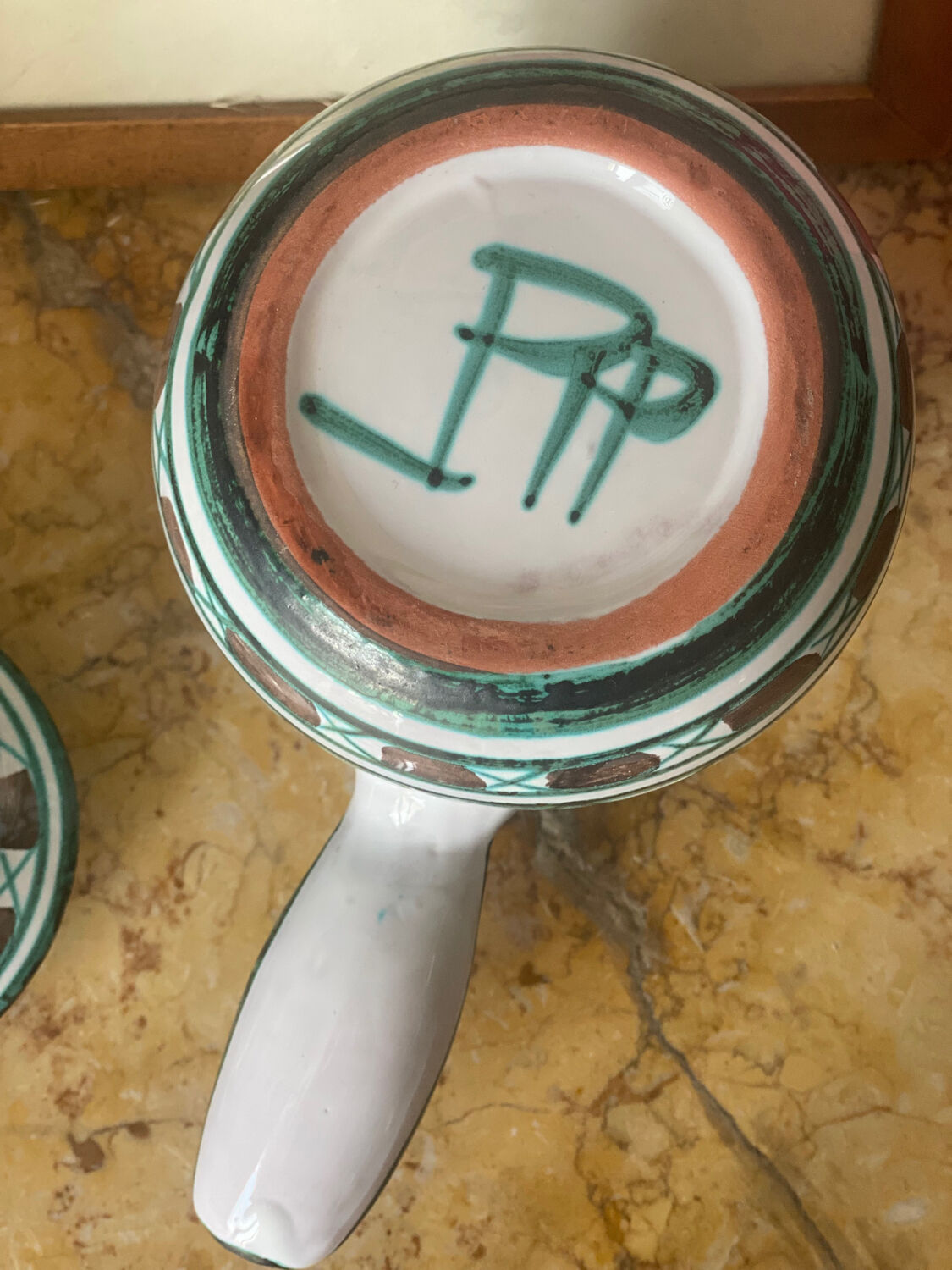 Vallauris vintage ceramic chocolatier signed Robert Picault