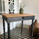 Table d'appoint en bois et noir