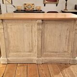 Late 19th century counter in patinated oak