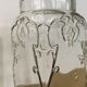 Jar old bubbled glass art nouveau decoration