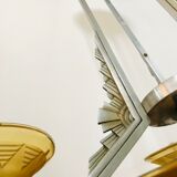 Art Deco chandelier with 3 small cups