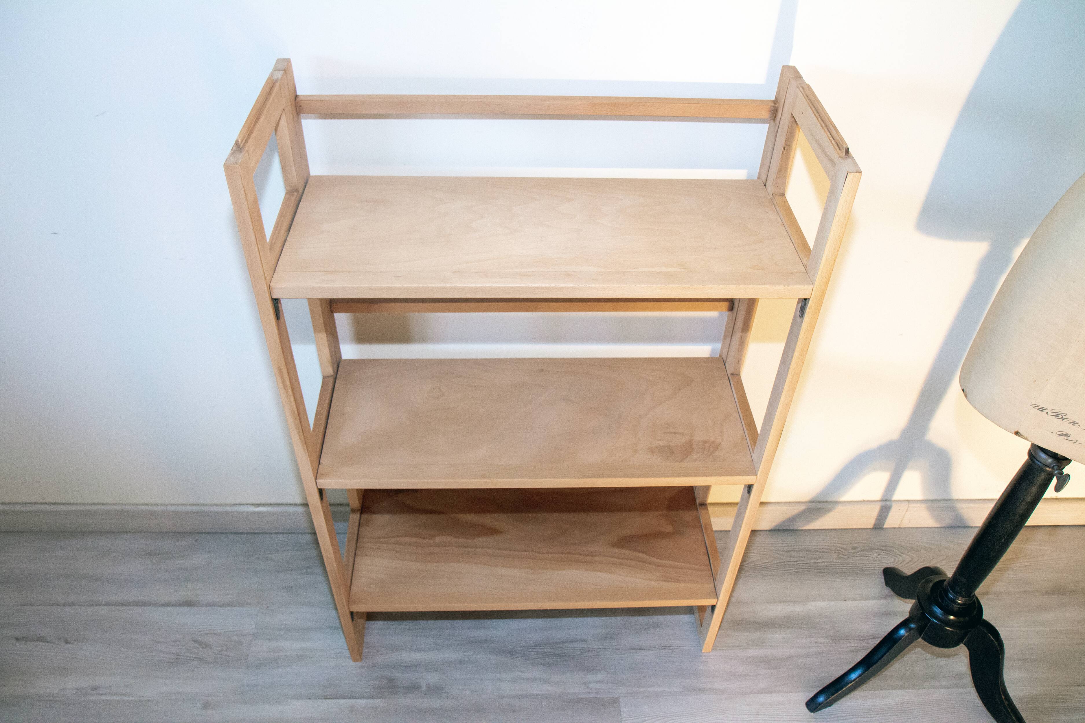 1960s folding bookseller's shelf