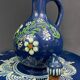 Alsace terracotta liqueur service carafe tray 6 glasses