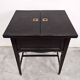 Cabinet de bar Sécession de Vienne en chêne noirci et laiton 1910