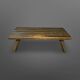 Brutalist slatted solid wood bench, Netherlands 1970s
