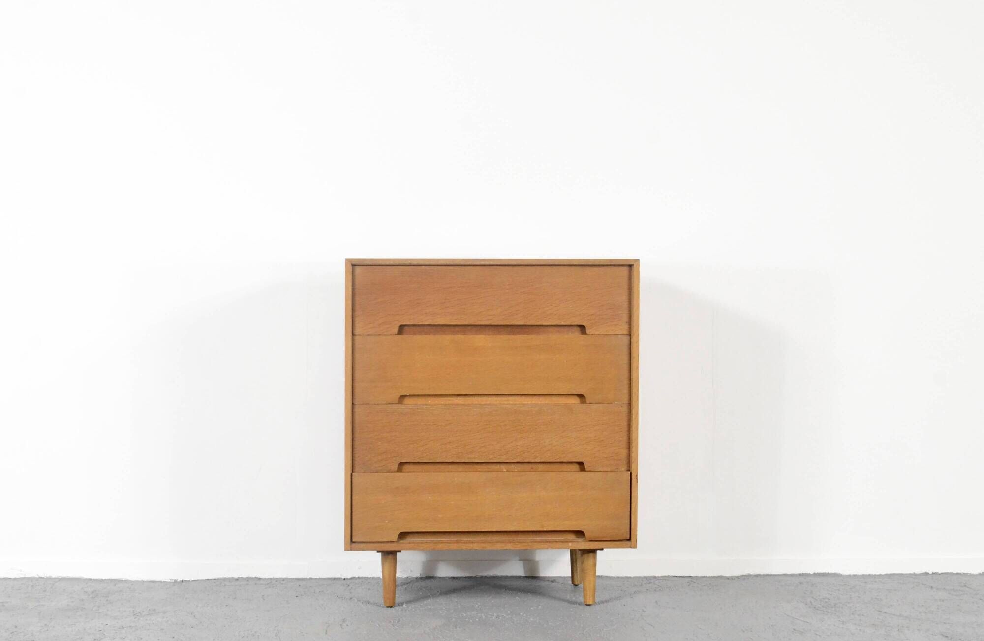 Midcentury Stag C Range Chest Of Drawers By John And Sylvia Reid In Oak. Vi