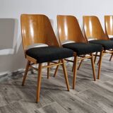 Dining Chairs by Radomir Hoffman for Ton, 1950s, Set of 4
