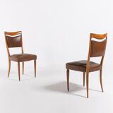 Set of 2 Italian chairs by Vittorio Dassi 1950