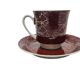 Vintage Polish cup and saucer from Wałbrzych Pottery, 1970s, set of 2