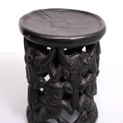 African tribal stool amileke, Cameroon Africa, 1950's