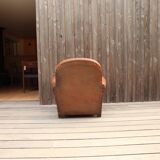 Leather club chair