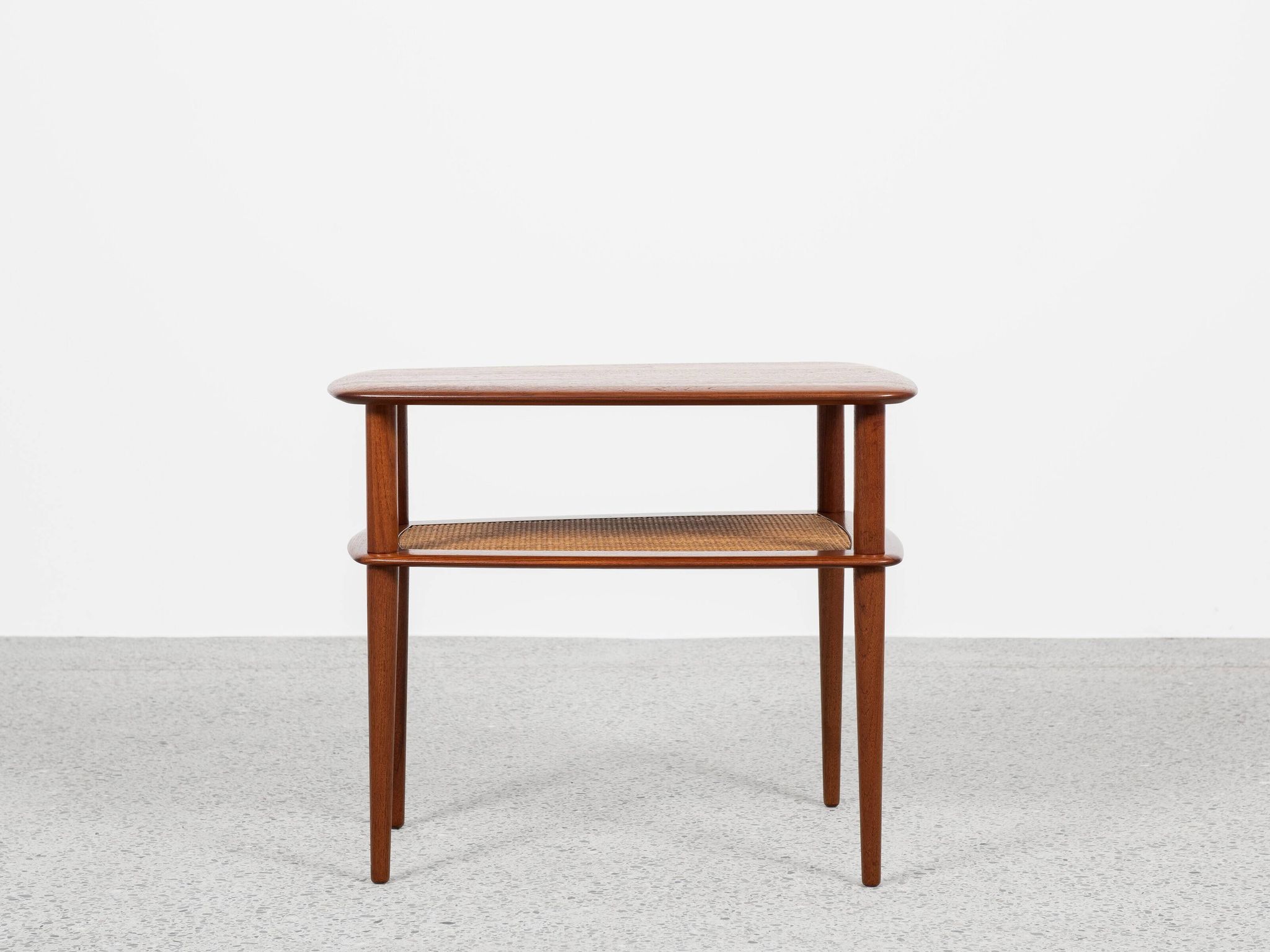 Table d'Appoint Danoise Mid-Century en Teck par Peter Hvidt & Orla Mølgaard-Nielsen
