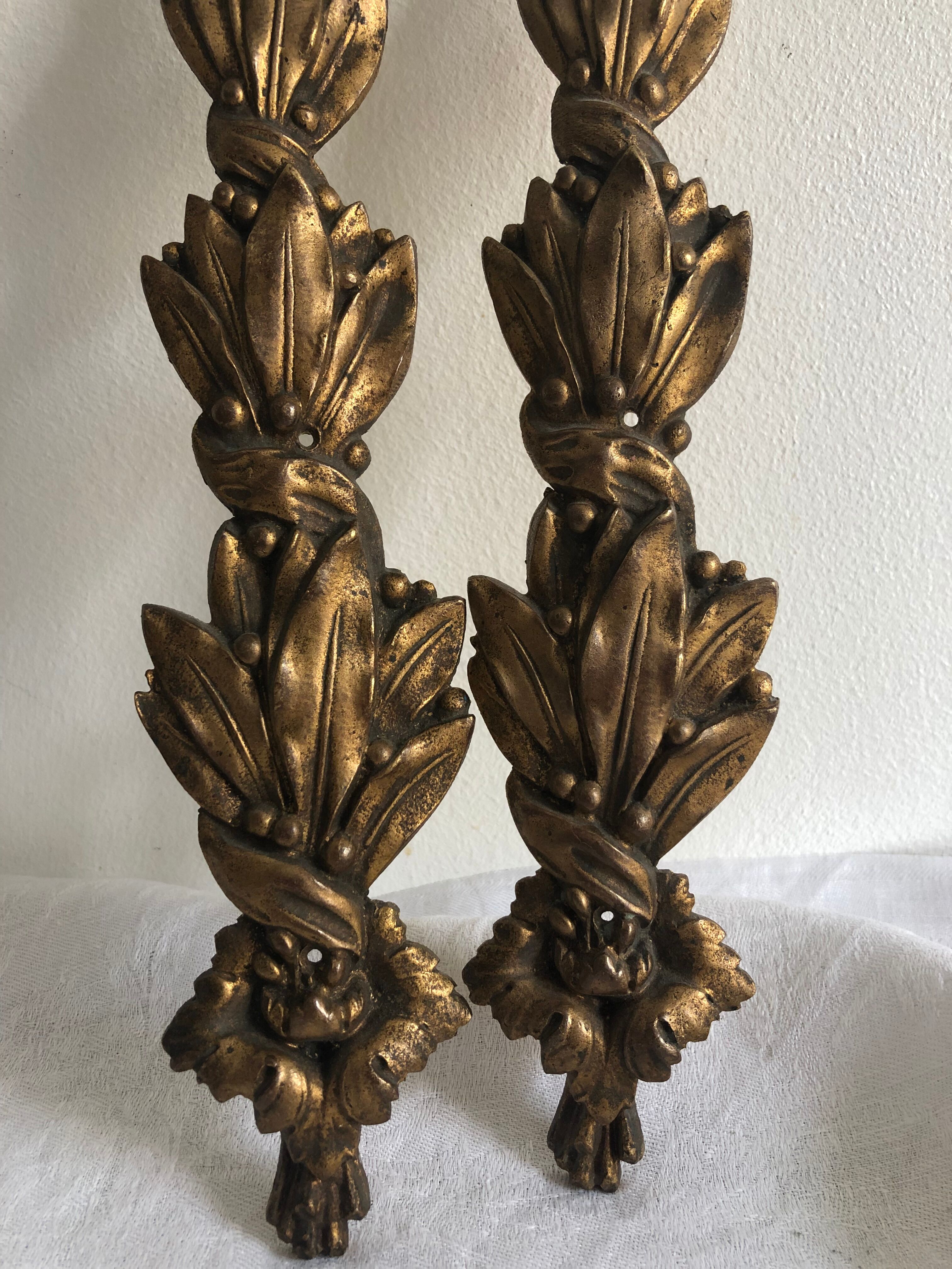 Gilded bronze ornaments, ancient decoration