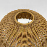 1980's Rattan Floor Lamp, Czechoslovakia