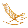 Fauteuil à bascule sculptural Wishbone des années 1960 en chêne par Robin Williams