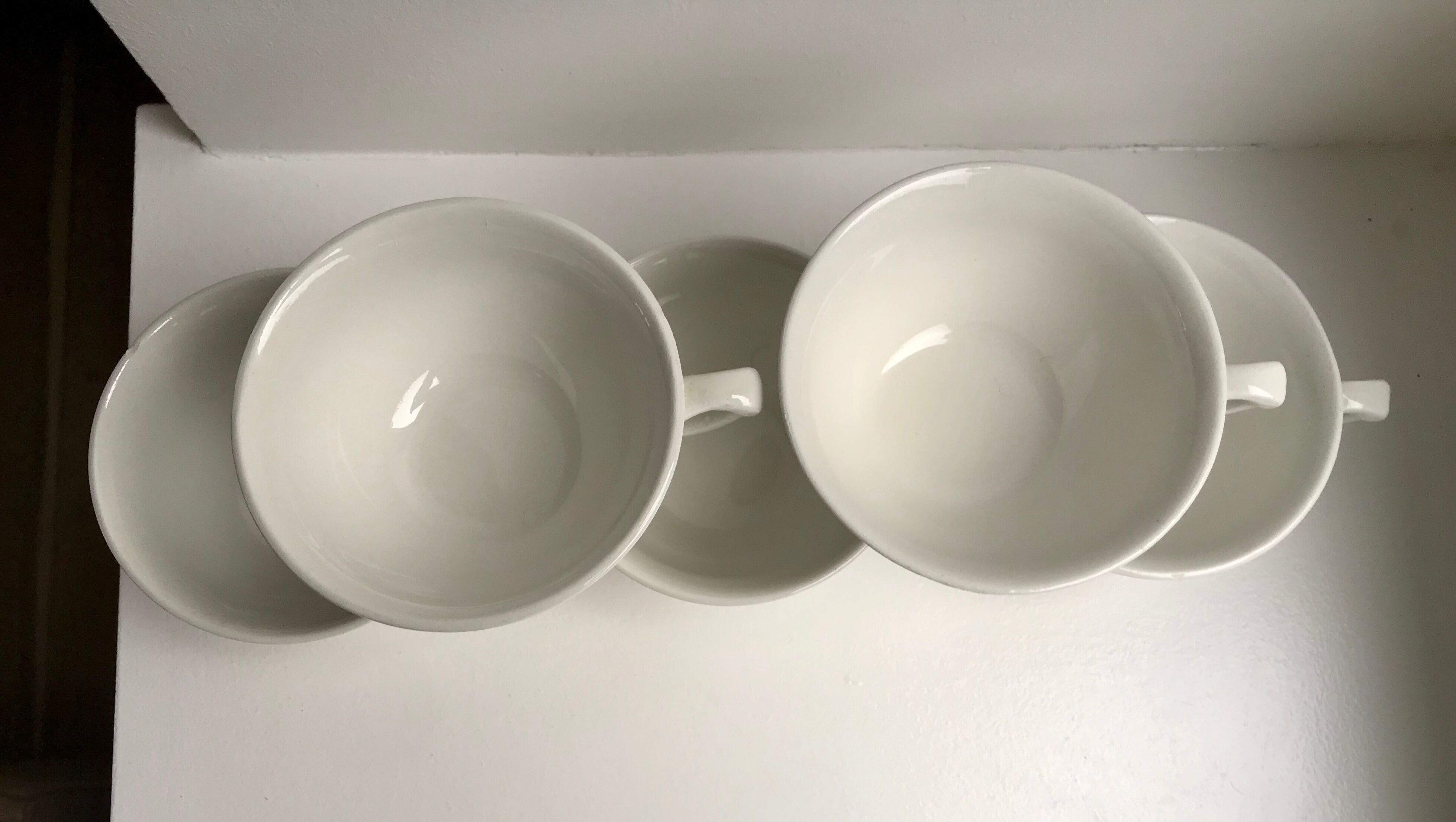 set of 5 coffee cups Badonviller 30-40s