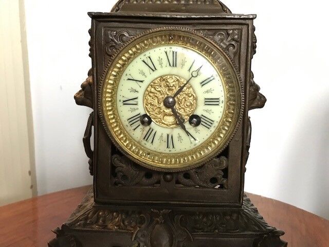 Old clock clock bronze Napoleon III signed Dostal XIXth
