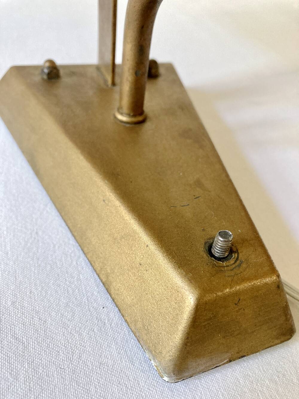 Set of three wall sconces in gold metal and ice effect Perspex, 1960-70.