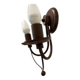 Pair of matte metal wall lights